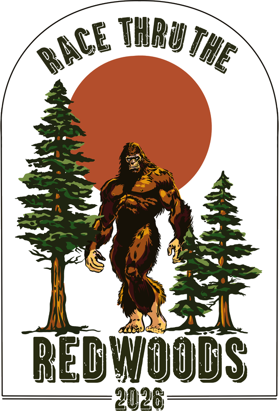 Race Thru The Redwoods 2026 event poster